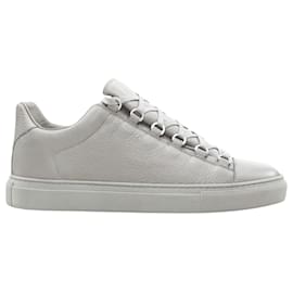 Balenciaga-Balenciaga Demna Arena Pyrite leather sneakers-Grey
