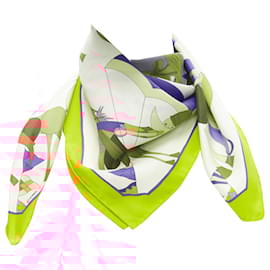 Hermès-Hermes silk Un Amour De Cheval print scarf-Multiple colors
