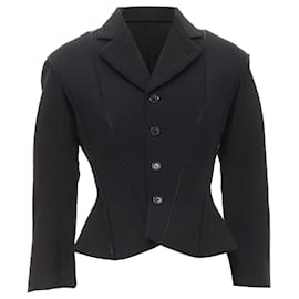 Junya Watanabe neoprene transformable blazer jacket Black