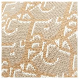 Dior-Dior Travis Scott Cactus Jack cashmere monogram sweater vest-Brown,Beige