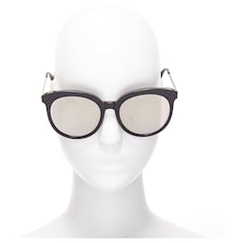 Autre Marque-Gentle Monster Lovesome Reflective Lens Oversized Sunglasses-Black