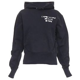 Helmut Lang L'Apocalypse Joyeuse sudadera cropped unisex de algodón Negro