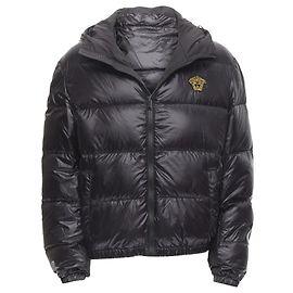 Daunenjacke mit Medusa-Abzeichen von Versace Schwarz