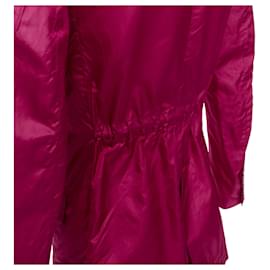 Valentino Garavani-Valentino Piccioli Silk Cinched Waist Casual Blazer-Purple