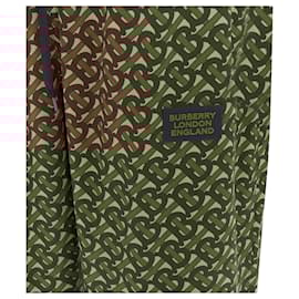 Burberry-Burberry Raine TB logo monogram patch jogger pants-Green,Khaki