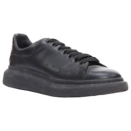 Alexander Mcqueen-Alexander McQueen Oversized leather chunky sneakers-Black