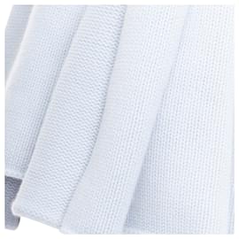 Hermès-Hermes Baby Adada cashmere Bleu Glacier knitted scarf-Blue