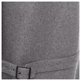 Lemaire-Christophe Lemaire virgin wool cotton tape bonded waist coat vest-Grey