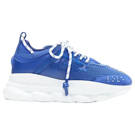 Versace-Versace Chain Reaction tte mesh suede chunky sneaker-Blue