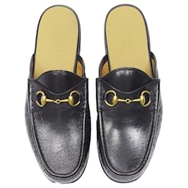 Gucci-Gucci leather slip on loafer-Black