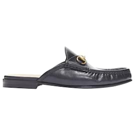 Gucci-Gucci leather slip on loafer-Black