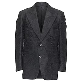 Tom Ford-Tom Ford Cooper floral 3D brocade peak lapel tuxedo blazer-Black