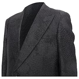 Tom Ford-Tom Ford Cooper floral 3D brocade peak lapel tuxedo blazer-Black