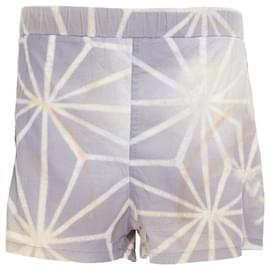 Marni-Marni light cream abstract print elastic shorts-Multiple colors