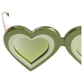 Linda Farrow-Linda Farrow Yazbukey Red heart Frame sunglasses-Red