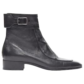Saint Laurent-Saint Laurent Miles Age Bootie Baby Eighty square toe boot-Black