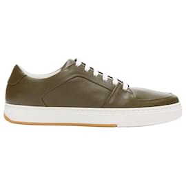 Bottega Veneta-Bottega Veneta Speedster khaki calf leather low top sneakers-Green