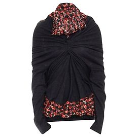 Junya Watanabe Pullover mit Blumenmuster Grau