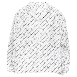 Versace-Jaqueta corta-vento Versace Gianni Signature-Branco