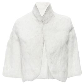 Matthew Williamson natural fur cropped jacket White
