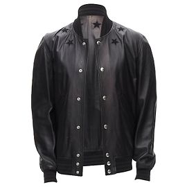 Givenchy Riccardo Tisci stars leather bomber Black