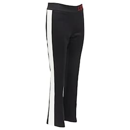 Gucci-Gucci Red embroideRed cropped flare trousers-Black