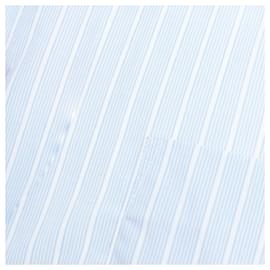 Comme Des Garcons-Comme Des Garcons SHIRT stripes bean shaped buttons shirt-Blue