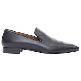 Christian Louboutin-Christian Louboutin Dandelion smooth leather slip on loafers-Black