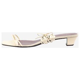 The row Cream ankle-strap kitten-heel sandals - size EU 41 Cream