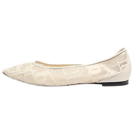 Chloé Creme Spitzen-Balletschuhe - Größe EU 37 Roh