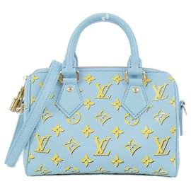 Louis Vuitton-Louis Vuitton Monogram Speedy Bandouliere M25454 Boston Bag-Light blue