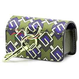 Gucci-Gucci Geometric G Etiquette Holder Keychain-Red,Multiple colors