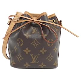 Louis Vuitton-Louis Vuitton Monogram Nano Noe M41346 Shoulder Bag-Brown,Monogram