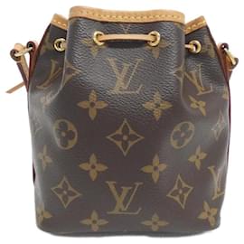 Louis Vuitton-Louis Vuitton Monogram Nano Noe M41346 Shoulder Bag-Brown,Monogram