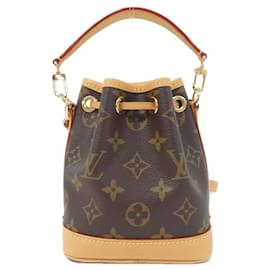 Louis Vuitton-Louis Vuitton Monogram Nano Noe Shoulder Bag-Brown,Monogram