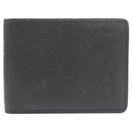 Louis Vuitton-Louis Vuitton Monogram Shadow Bill Wallet-Black