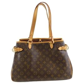 Louis Vuitton-Louis Vuitton Monogram Batignolles Horizontal Handbag-Brown,Monogram