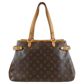 Louis Vuitton-Louis Vuitton Monogram Batignolles Horizontal Handbag-Brown,Monogram