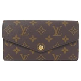 Louis Vuitton-Louis Vuitton Monogram Portefeuille Sarah M60531 Wallet-Brown,Monogram