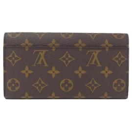 Louis Vuitton-Louis Vuitton Monogram Portefeuille Sarah M60531 Wallet-Brown,Monogram