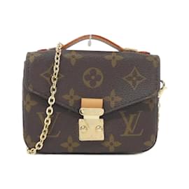 Louis Vuitton-Bolsa de Ombro Micro Metis Monograma Louis Vuitton-Marrom,Monograma