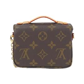 Louis Vuitton-Bolsa de Ombro Micro Metis Monograma Louis Vuitton-Marrom,Monograma