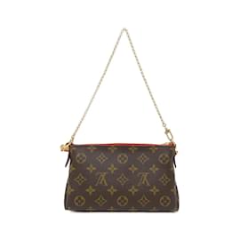 Louis Vuitton-Louis Vuitton Monogram Pallas Clutch M41638 Shoulder Bag-Brown,Fuschia,Monogram
