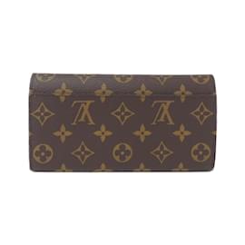 Louis Vuitton-Louis Vuitton Monogram Portefeuille Sarah M62234 Wallet-Brown,Fuschia,Monogram