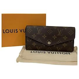 Louis Vuitton-Louis Vuitton Portefeuille Sarah Long Wallet-Red,Monogram