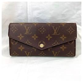 Louis Vuitton-Louis Vuitton Portefeuille Sarah Long Wallet-Red,Monogram