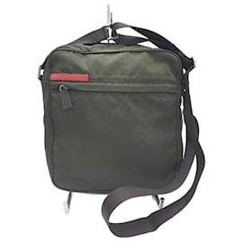 Autre Marque-Pradasports Khaki Nylon Shoulder Bag-Khaki