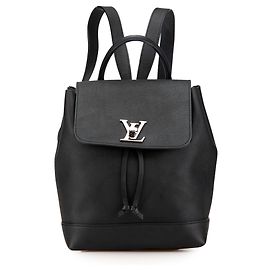 Louis Vuitton Rucksack Lockme aus schwarzem Taurillon Schwarz
