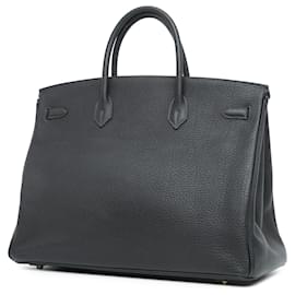 Hermès-Hermès Blue Togo Birkin Retourne 40-Blue,Navy blue