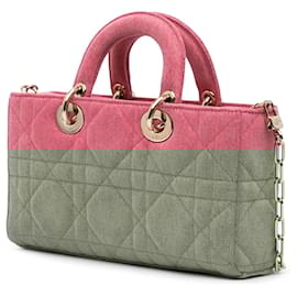 Dior-Dior Pink Medium Denim Macrocannage Lady D Joy-Pink